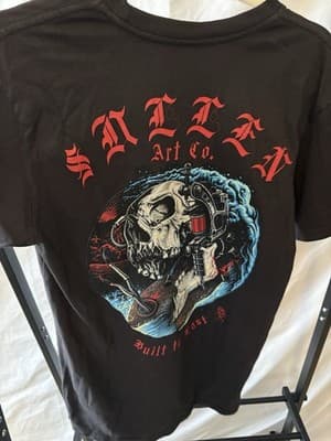 Sullen Men's T-shirt Ride Through Biker Tattoos Urban Design Limited Edition