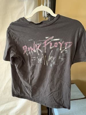 Pink Floyd The Wall Women’s Graphic T-Shirt Black Crew Neck Sz S Music