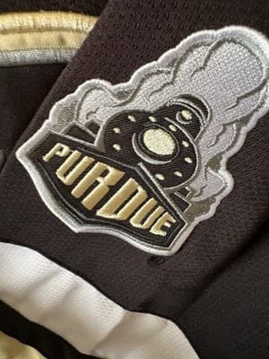 Colosseum Purdue Boilermakers Men's Ice Hockey Jersey M Black Gold - Thumbnail 2