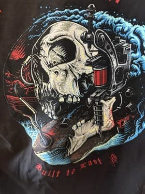 Sullen Men's T-shirt Ride Through Biker Tattoos Urban Design Limited Edition - Thumbnail 5