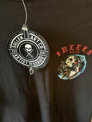 Sullen Men's T-shirt Ride Through Biker Tattoos Urban Design Limited Edition - Thumbnail 3