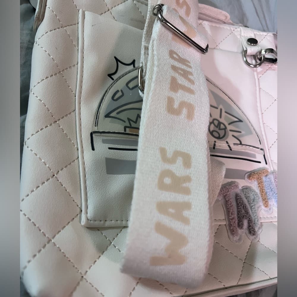 Disney StarWars Galaxy’s Edge Grogu Yoda TapTap Tap Crossbody w Coin Purse Cream - Thumbnail 5