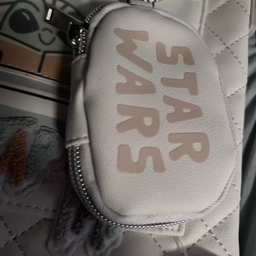 Disney StarWars Galaxy’s Edge Grogu Yoda TapTap Tap Crossbody w Coin Purse Cream - Thumbnail 6