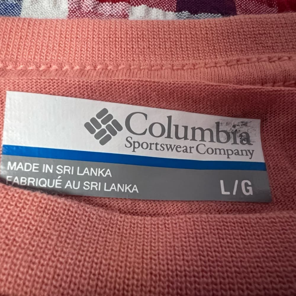 Women’s Columbia cropped shirt coral size L - Thumbnail 8