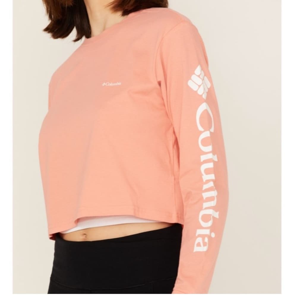 Women’s Columbia cropped shirt coral size L - Thumbnail 10