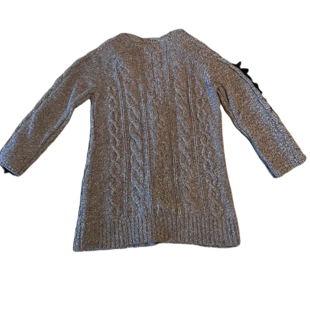 ANTHROPOLOGIE *RARE* 2010 Sz M Leifsdottir Horse Head Wool Chunky Knit Sweater - Thumbnail 3