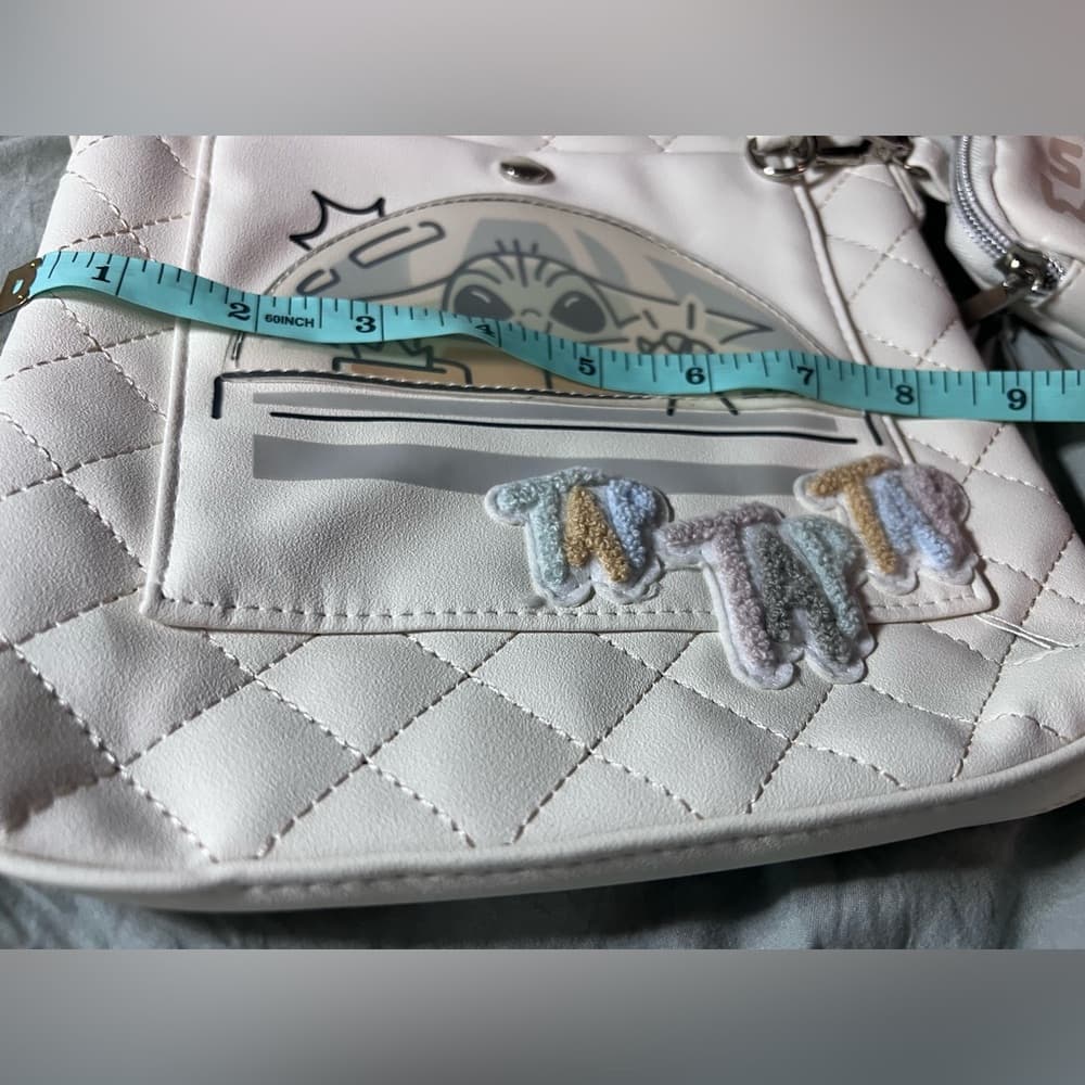 Disney StarWars Galaxy’s Edge Grogu Yoda TapTap Tap Crossbody w Coin Purse Cream - Thumbnail 8