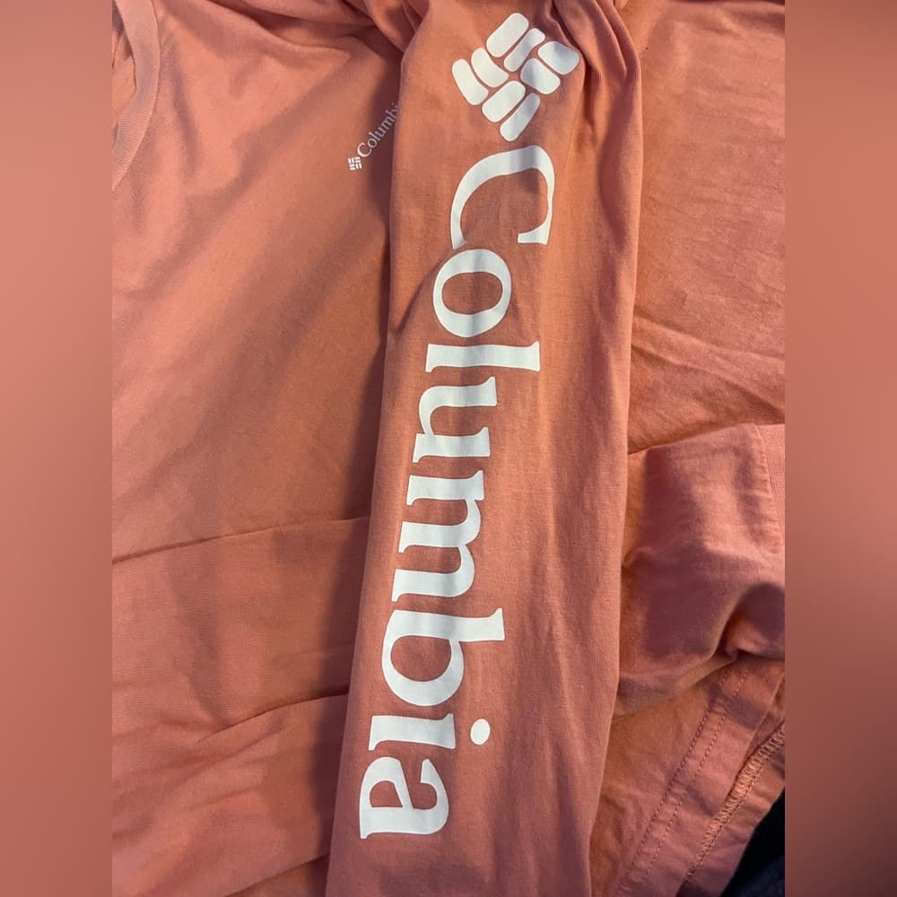 Women’s Columbia cropped shirt coral size L - Thumbnail 7