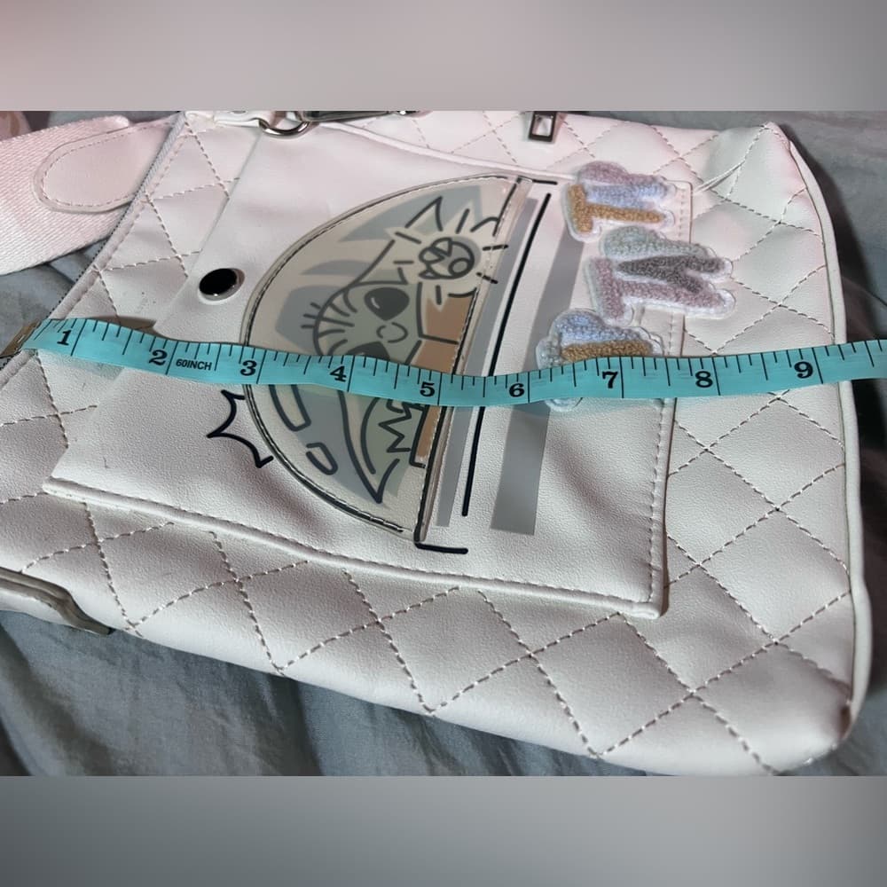 Disney StarWars Galaxy’s Edge Grogu Yoda TapTap Tap Crossbody w Coin Purse Cream - Thumbnail 9