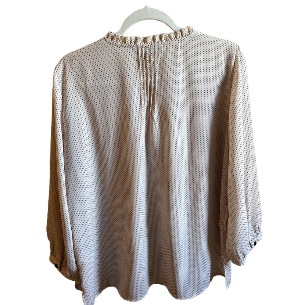 Jasmine & Juliana size XL light pink polka dot blouse