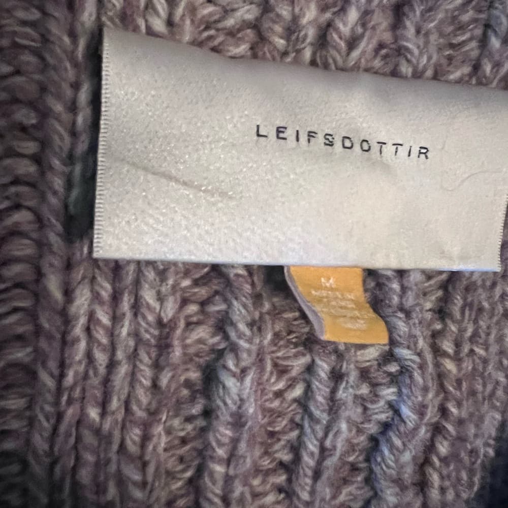 ANTHROPOLOGIE *RARE* 2010 Sz M Leifsdottir Horse Head Wool Chunky Knit Sweater - Thumbnail 10