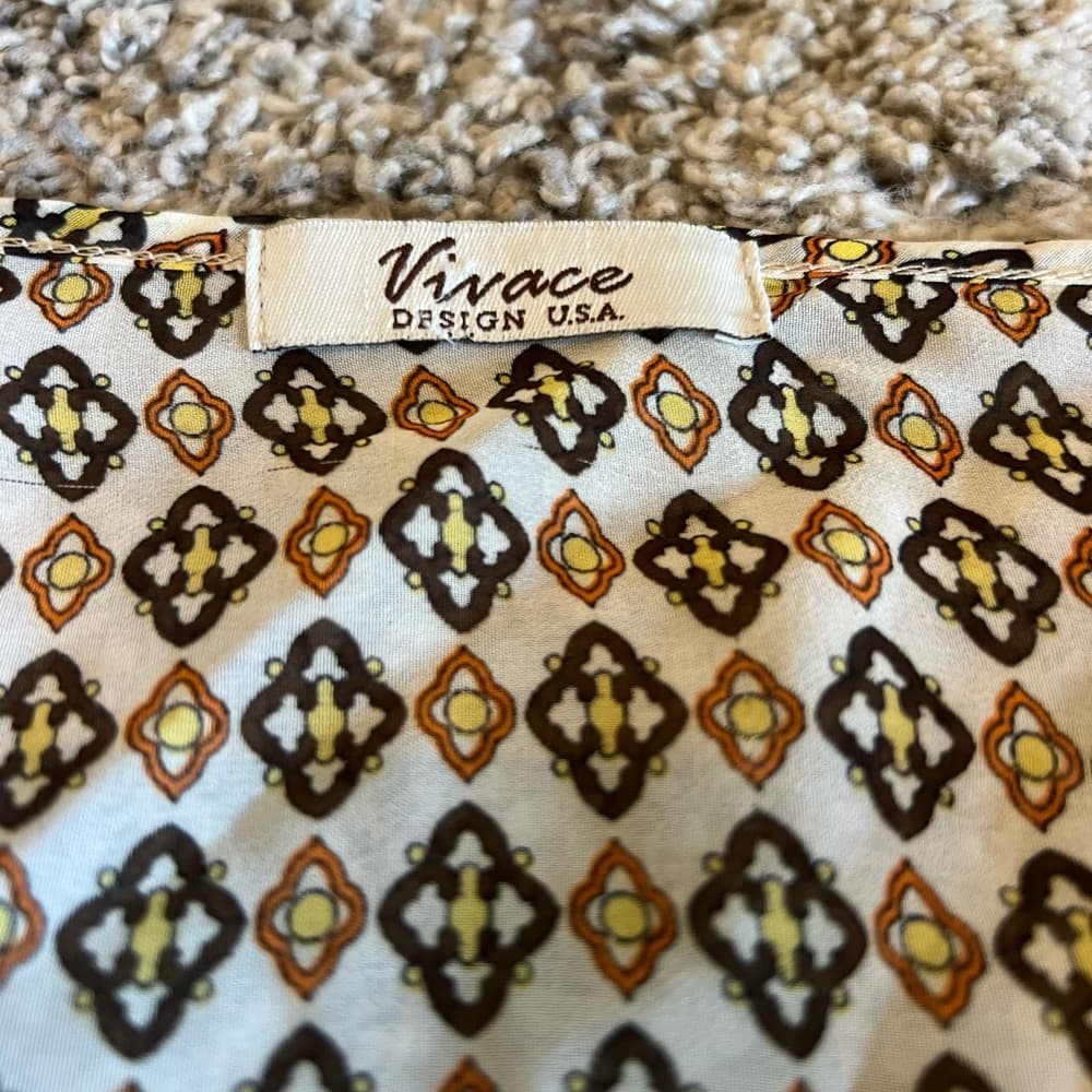 Vivace kimono style printed blouse one size - Thumbnail 2