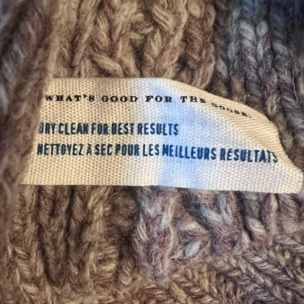 ANTHROPOLOGIE *RARE* 2010 Sz M Leifsdottir Horse Head Wool Chunky Knit Sweater - Thumbnail 5