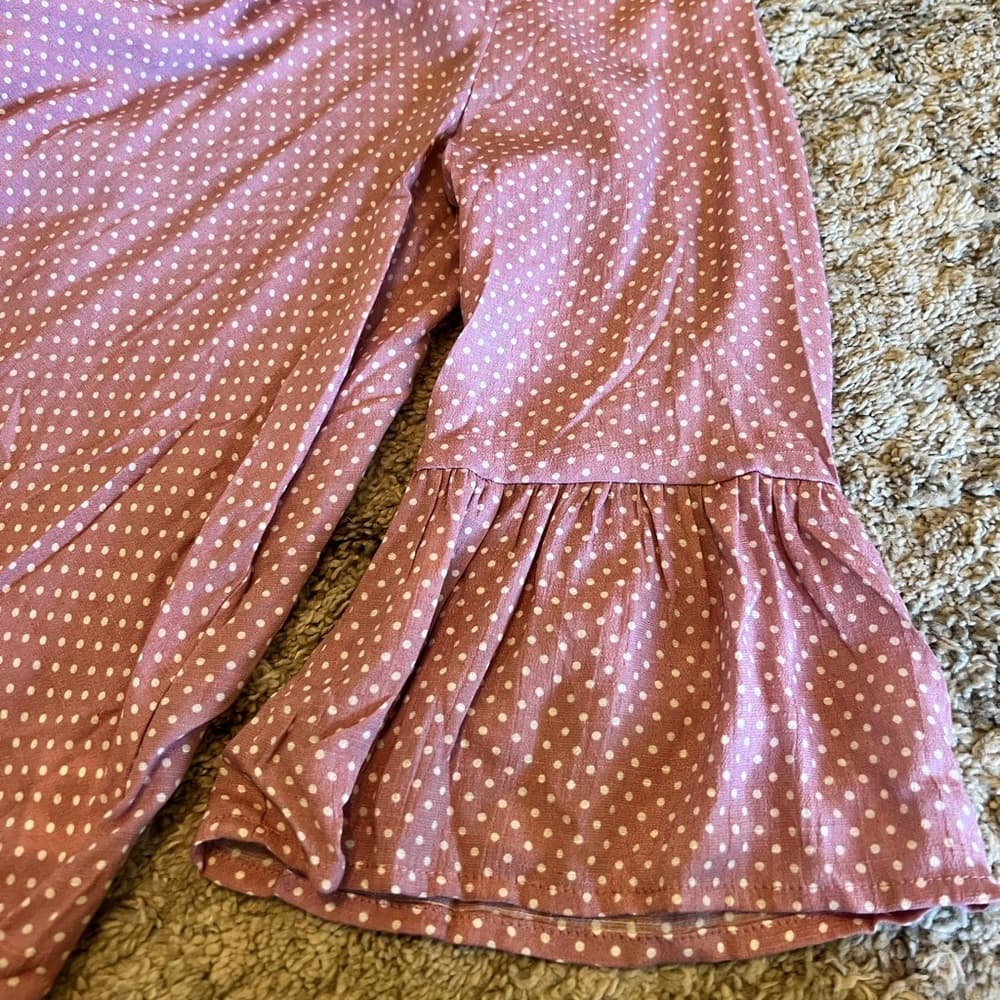 Fred David pink polka dot blouse size L - Thumbnail 7
