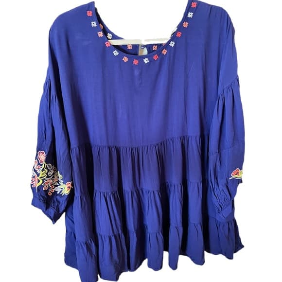 Laffaire blouse size L with embroidery detailing - Thumbnail 2