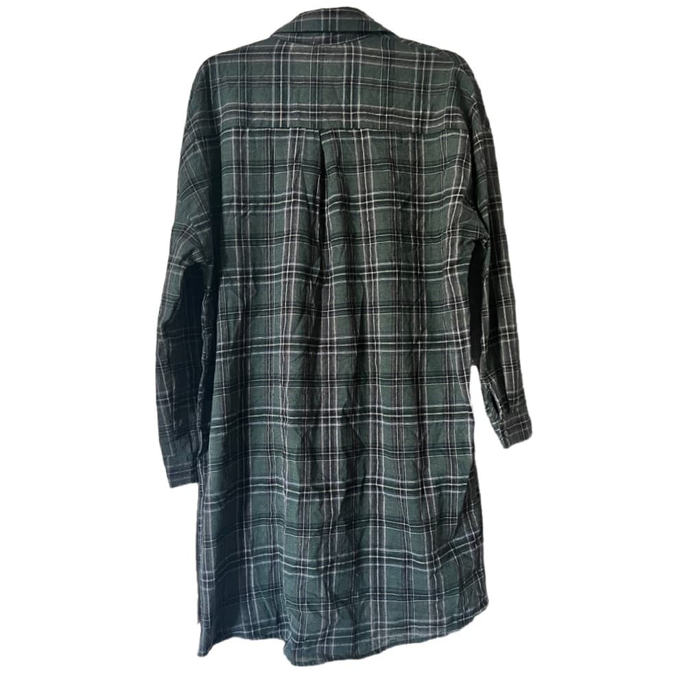 Passport long button down shirt/dress with flower size L - Thumbnail 3