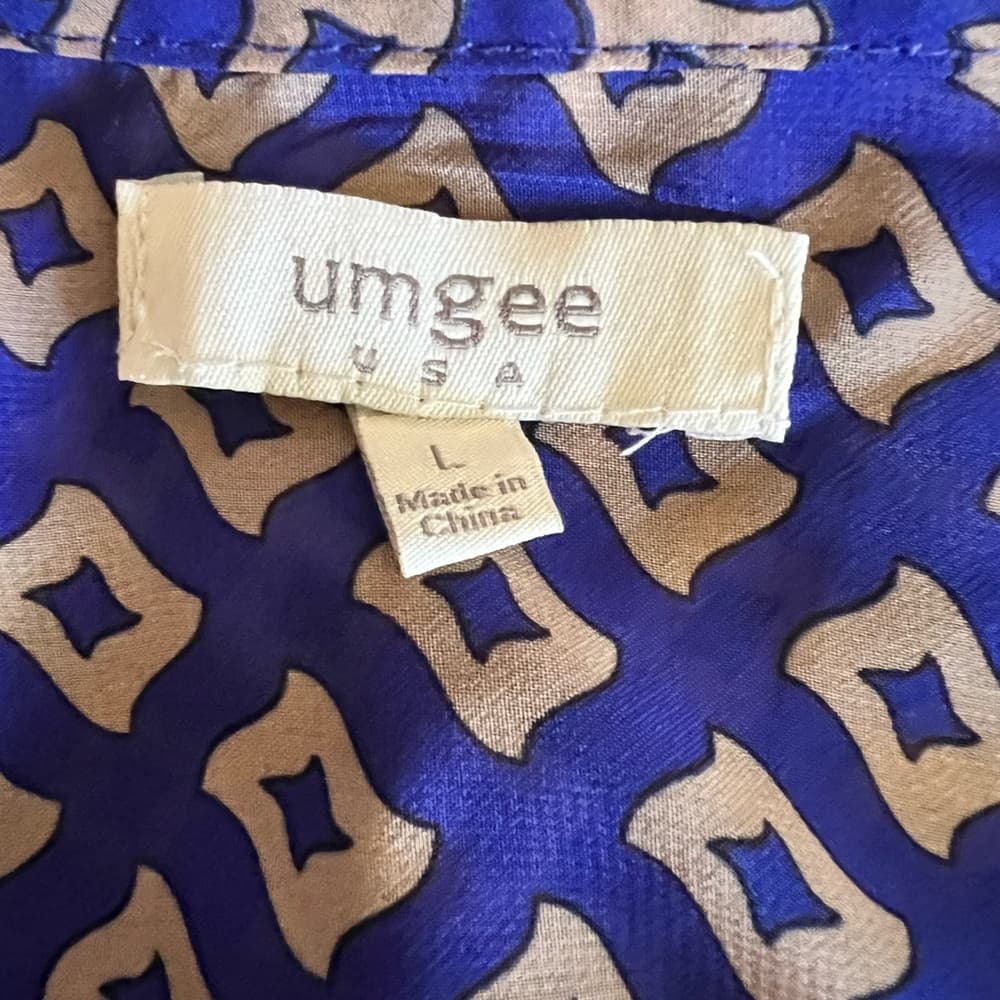 Umgee printed blouse size L - Thumbnail 4