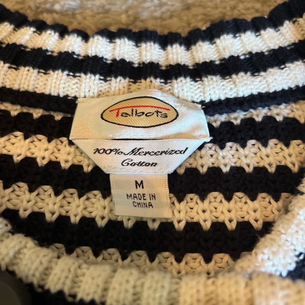 Vintage Talbots striped sweater size M - Thumbnail 5