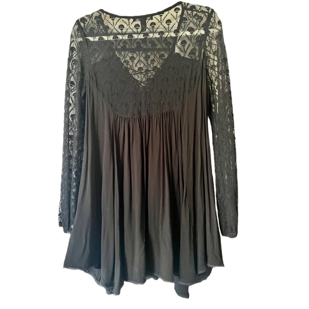 Forever 21 blouse with lace size L - Thumbnail 3
