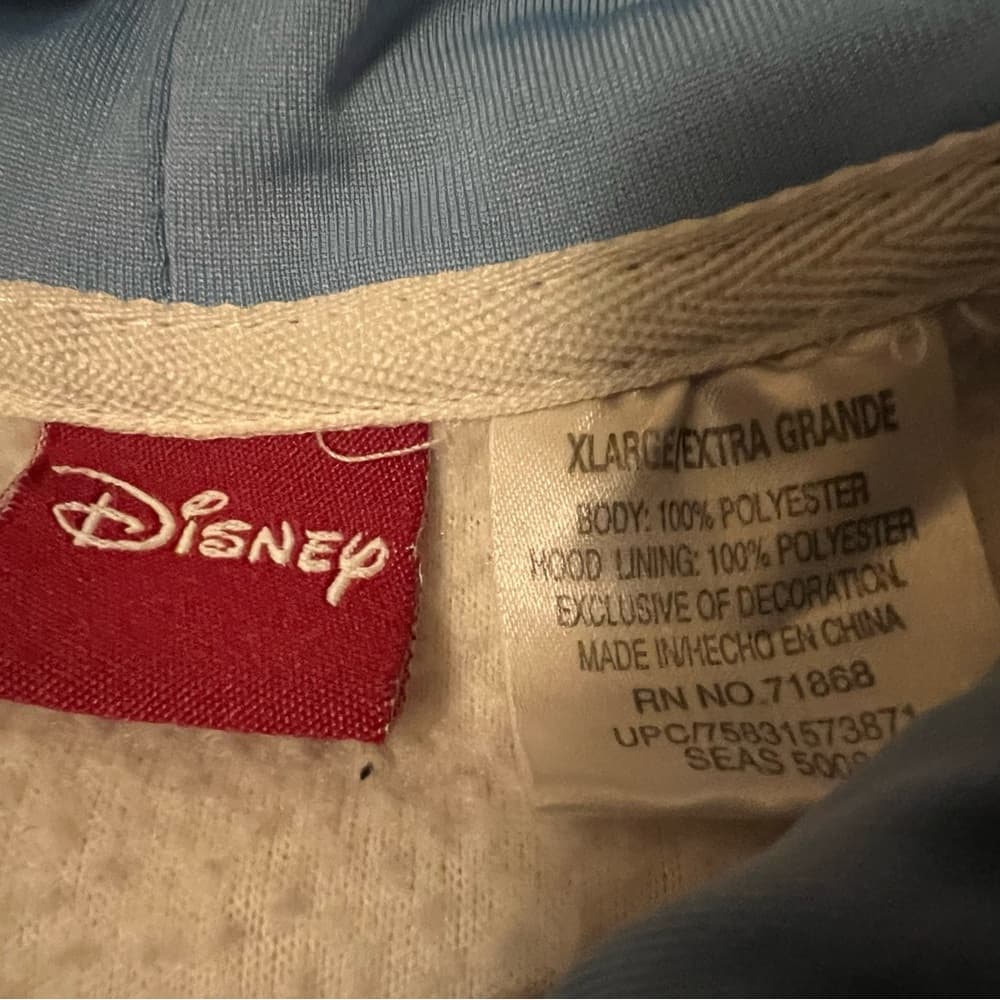 Vintage Disney Holiday Full Zip Fleece sweater Size XL - Thumbnail 2