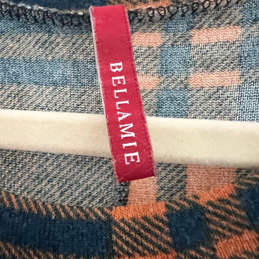 Bellamie midi swing dress plaid with pockets - Thumbnail 3