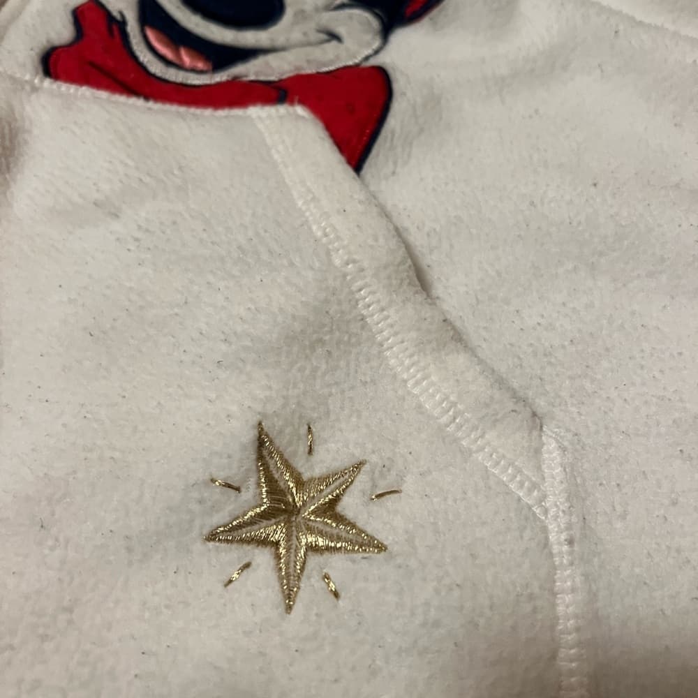 Vintage Disney Holiday Full Zip Fleece sweater Size XL - Thumbnail 3