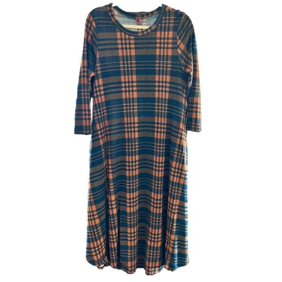 Bellamie midi swing dress plaid with pockets - Thumbnail 5