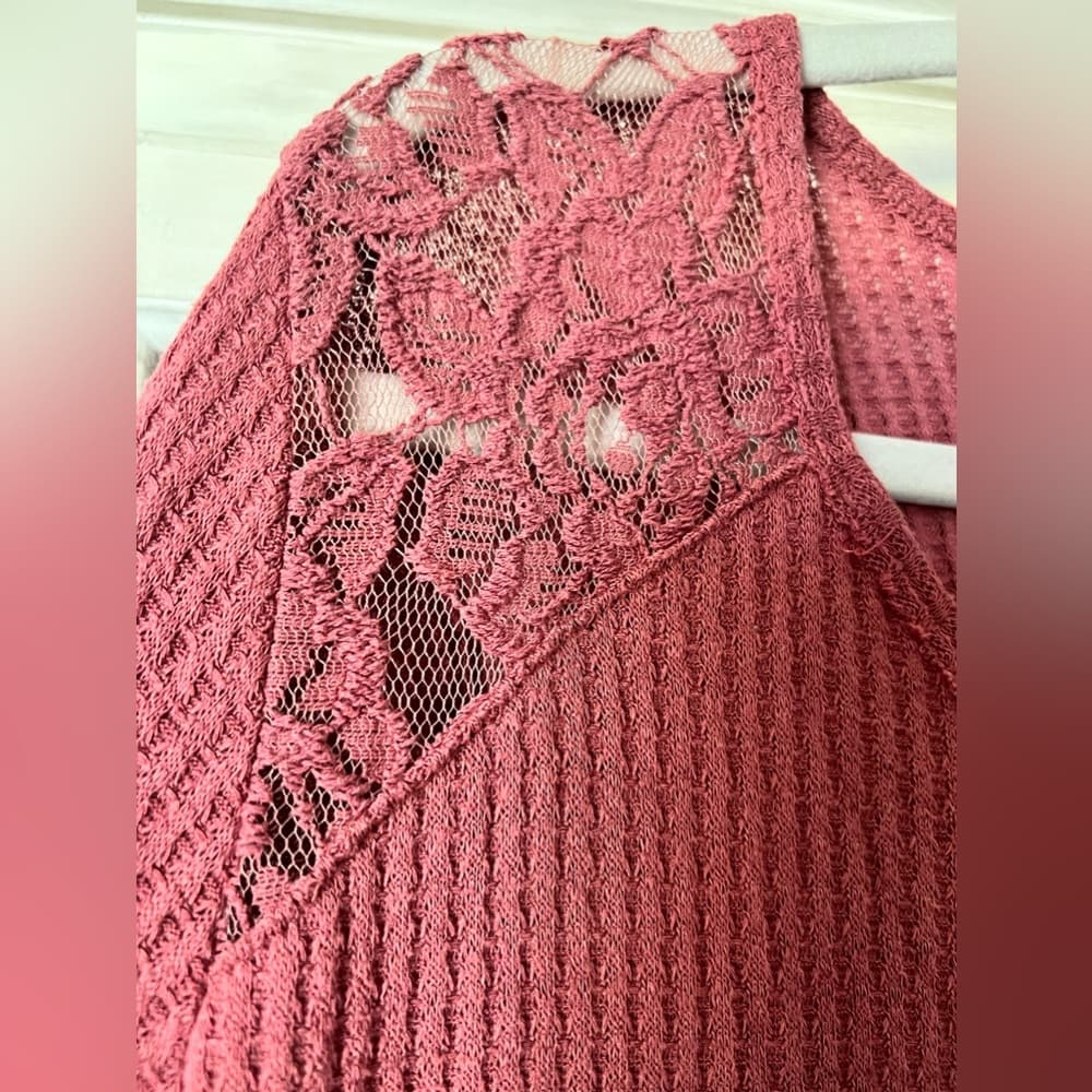 xhileration sweatery top lace and button detailing size XL - Thumbnail 4