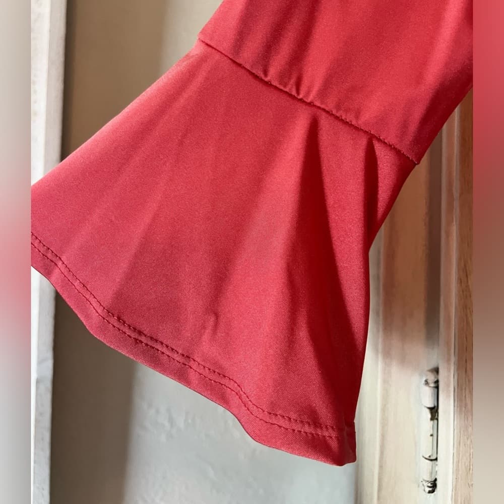 Klassy Girl Boutique Hailey & co. Coral ruffle dress size M - Thumbnail 6