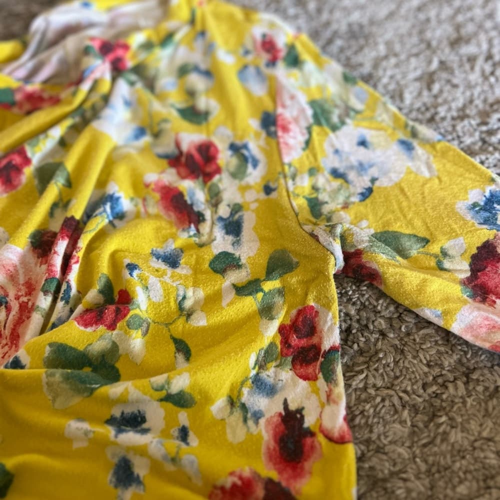 Flamingo Urban flowy dress yellow floral - Thumbnail 5