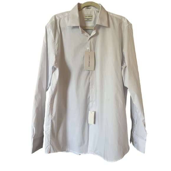 NWT Lucky Brand white dress shirt XL (17-17 1/2)(34-35) slim fit - Thumbnail 8
