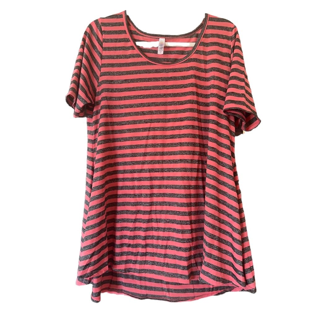LuLaRoe striped T-shirt tunic style size XL - Thumbnail 2