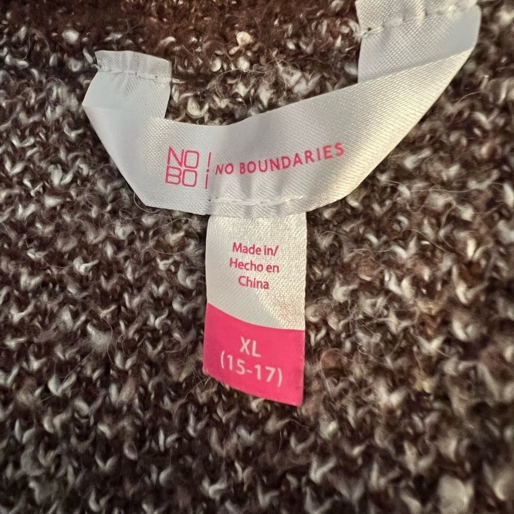 No Boundaries smiley face v-neck sweater size XL - Thumbnail 7