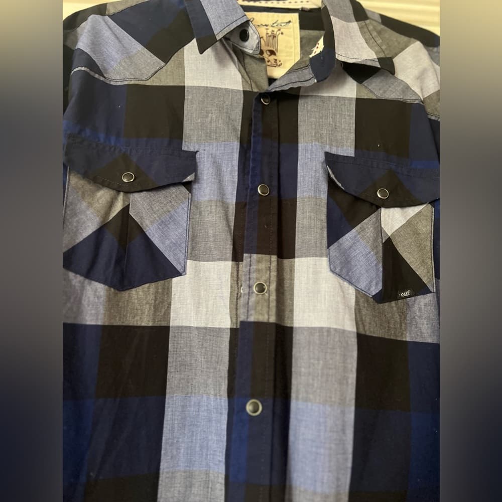 Coastal men's button up shirt with pockets size L - Thumbnail 5