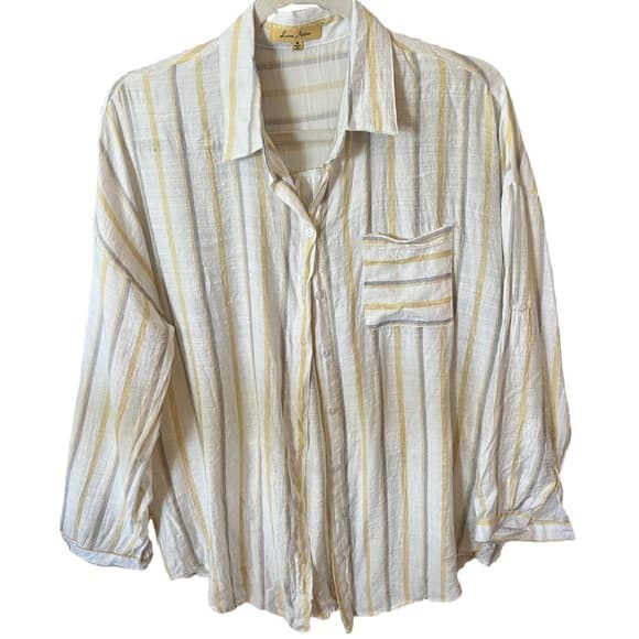 Love Notes button up top size M with pocket - Thumbnail 2