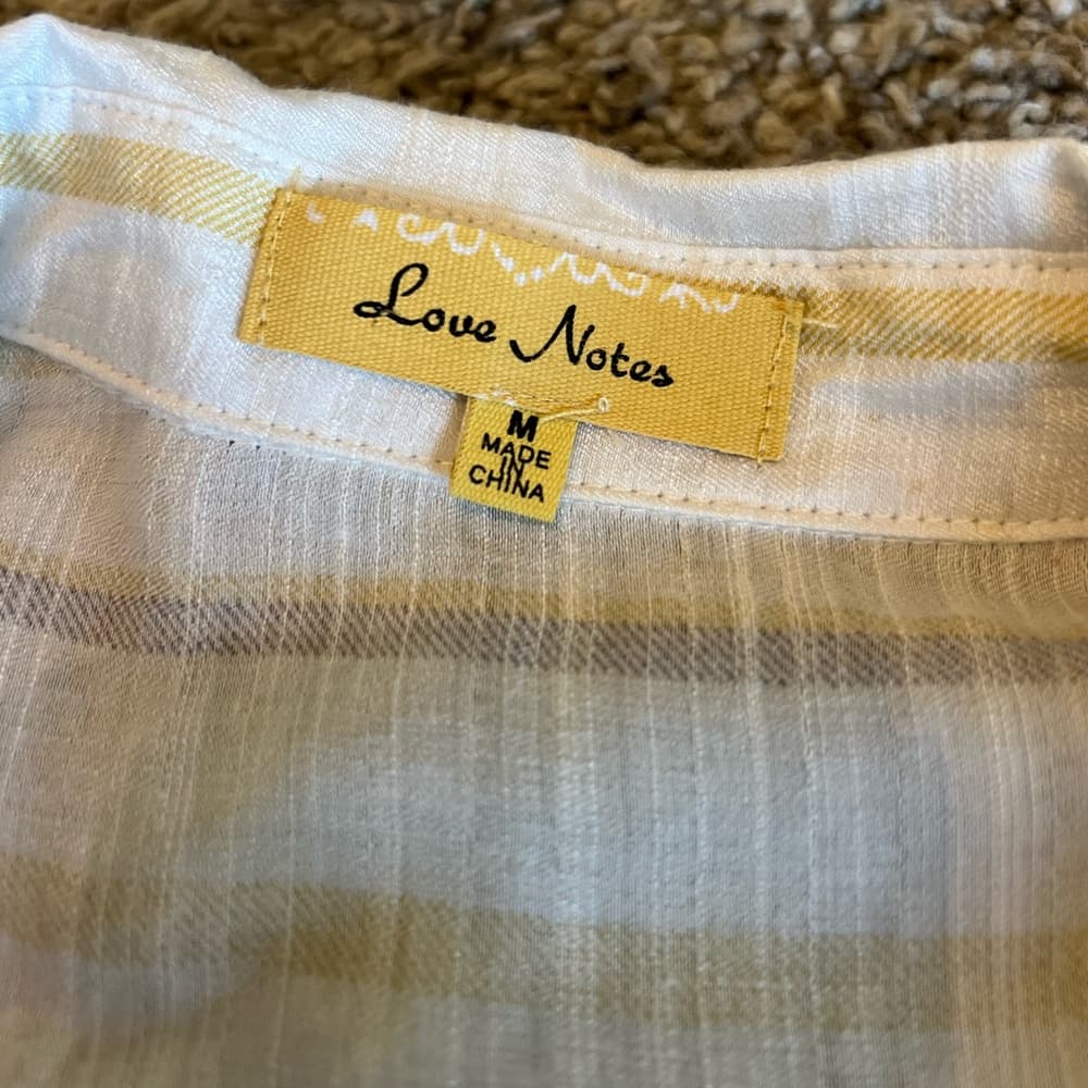 Love Notes button up top size M with pocket - Thumbnail 4