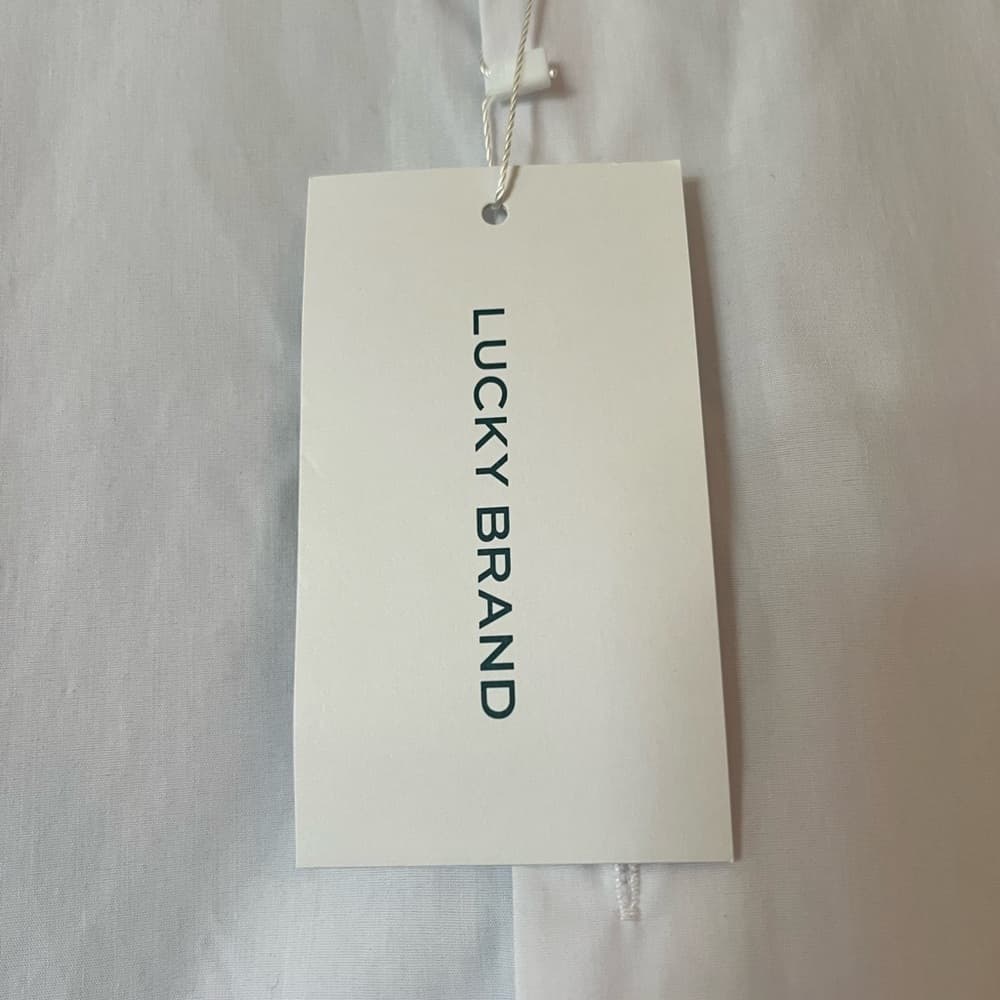 NWT Lucky Brand white dress shirt XL (17-17 1/2)(34-35) slim fit - Thumbnail 3