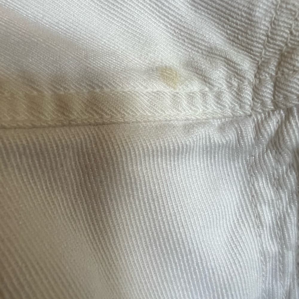 Nu Influence white faux jean jacket size small - Thumbnail 8