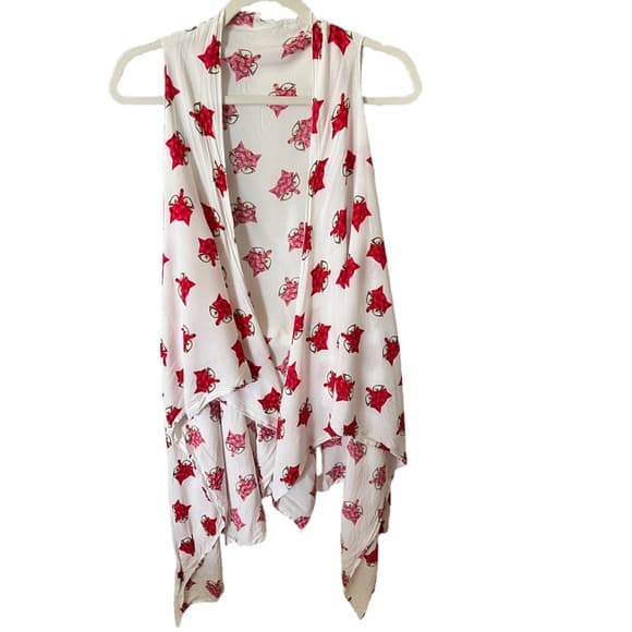Women's Janice OS fox print vest EUC - Thumbnail 5