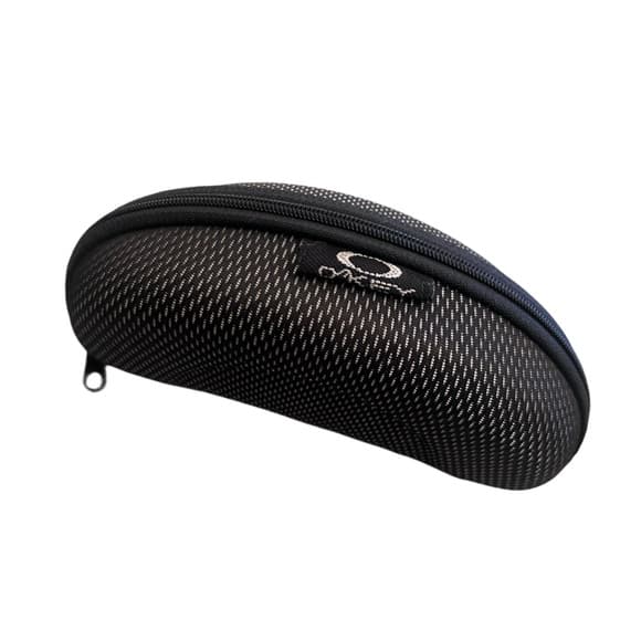 Oakley Sunglasses Case Curved Clamshell Hard Case Zip Closer Grey/Black - Thumbnail 6