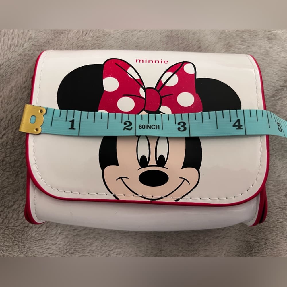 NWOT *BRAND NEW* Girls Minnie Mouse Purse With Strap Cartoon Retro Style - Thumbnail 4