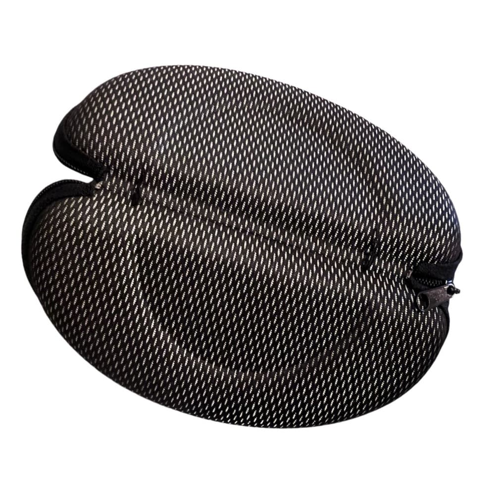 Oakley Sunglasses Case Curved Clamshell Hard Case Zip Closer Grey/Black