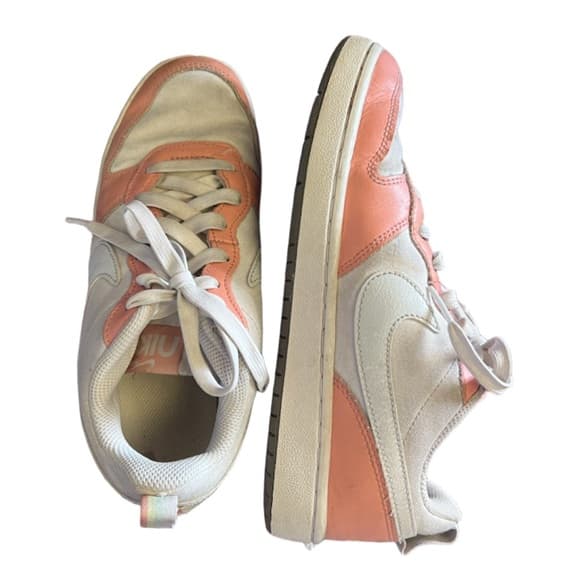 Kids Nike Coral White Tennis Shoe Sneaker Size 5.5 Rainbow detail - Thumbnail 8