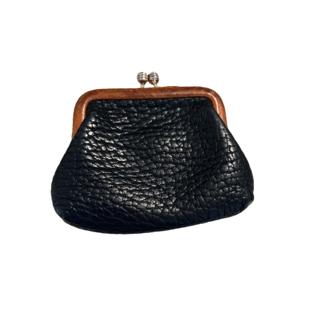 Vintage Dooney and Bourke leather Coin Purse Kiss Lock Closure - Thumbnail 3