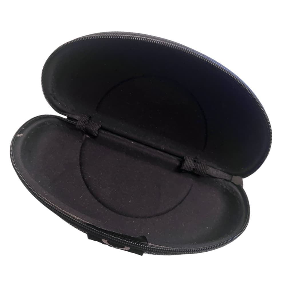 Oakley Sunglasses Case Curved Clamshell Hard Case Zip Closer Grey/Black - Thumbnail 2