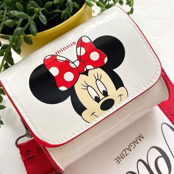 NWOT *BRAND NEW* Girls Minnie Mouse Purse With Strap Cartoon Retro Style - Thumbnail 9