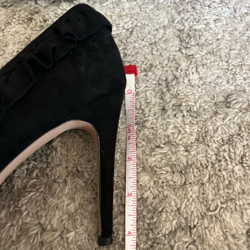 BCBGeneration black suede heels size 7.5 - Thumbnail 6