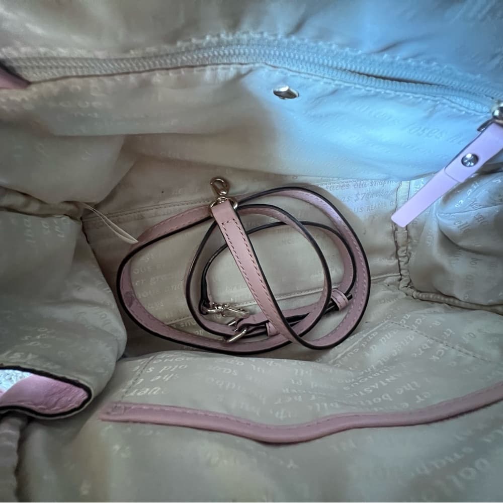 *KATE SPADE* Montrose Avenue Leeland Bow Satchel Baby Pink w shoulder strap - Thumbnail 2