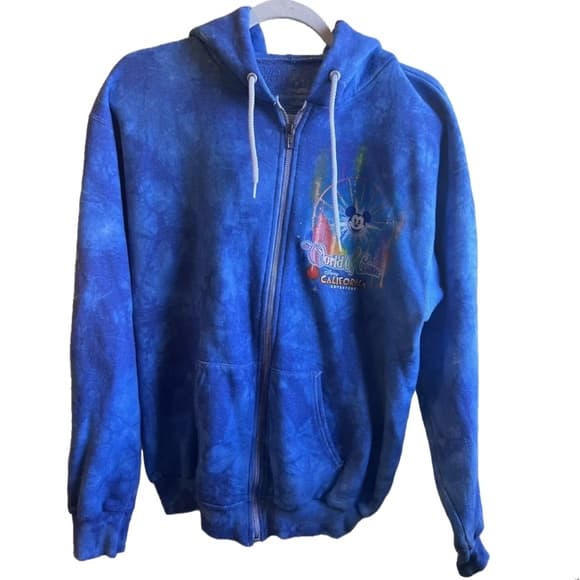 Disneyland Walt Disney World by Hanes World of Color zip up sweatshirt M - Thumbnail 7