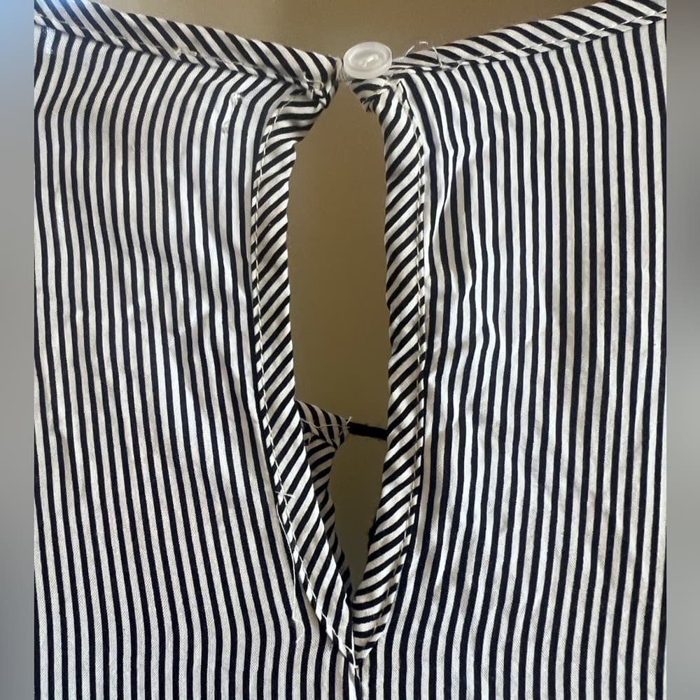Harmony + Hacov Sz M Striped Tunic/Dress with Floral Embroidery and Tassels - Thumbnail 2